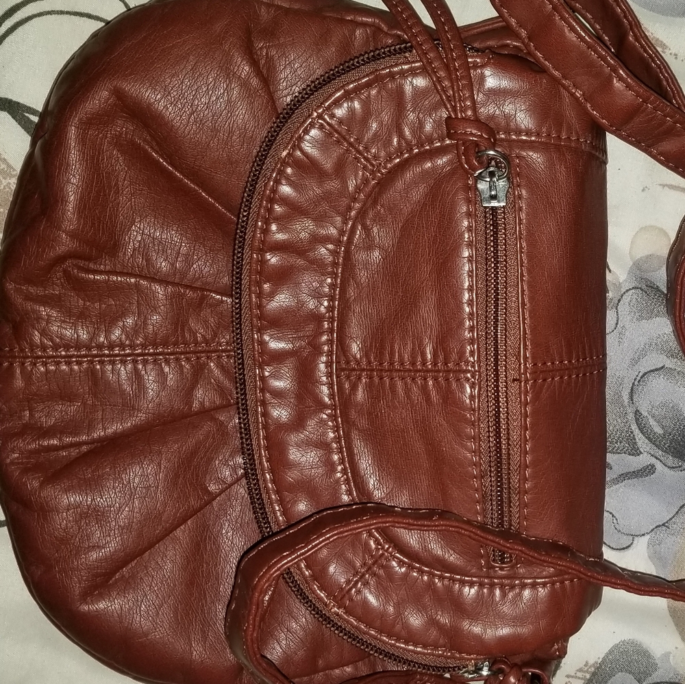 Cute SMALL Shoulder Purse - Golden Brown